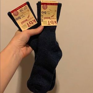 Hirsch Natur wool socks denim blue 27-28 2-pairs